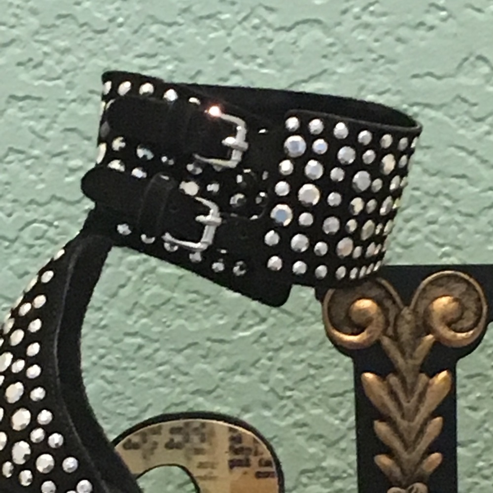 Top Heels Co Tiffany Black Sandals - Picture 3 of 5